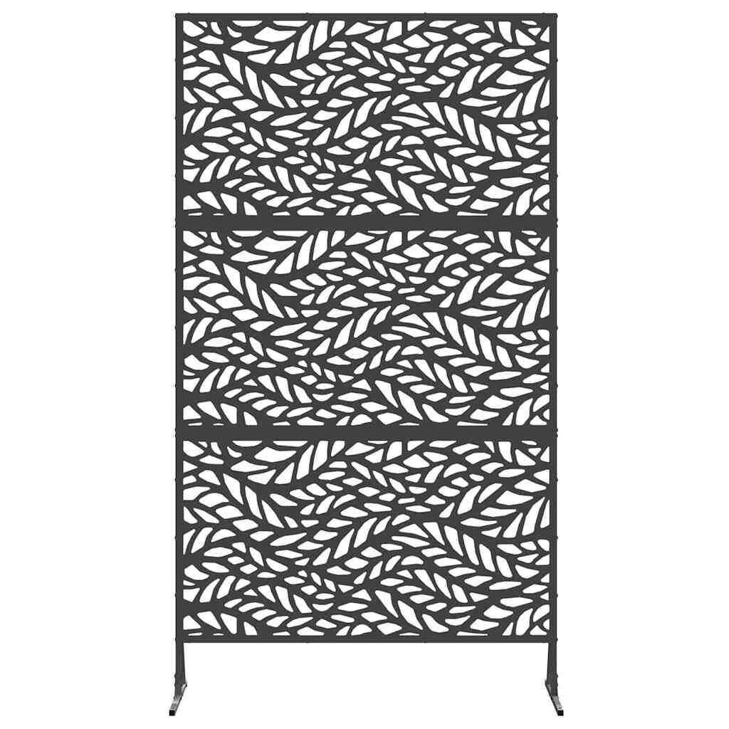 vidaXL Privacyscherm Staal Zwart 100x50x180 cm - 35% Korting