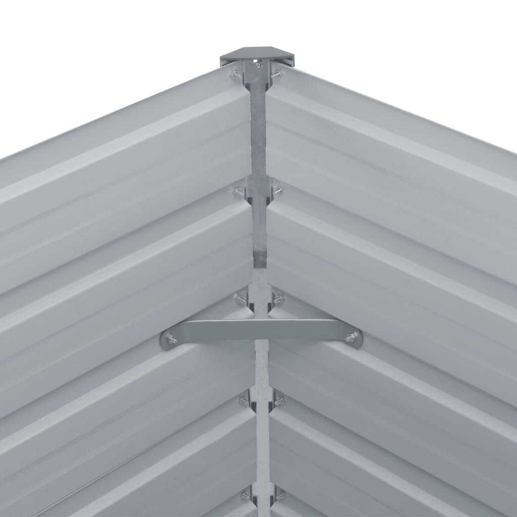 Verhoogde Plantenbak 320cm Staal Grijs - 59% Korting