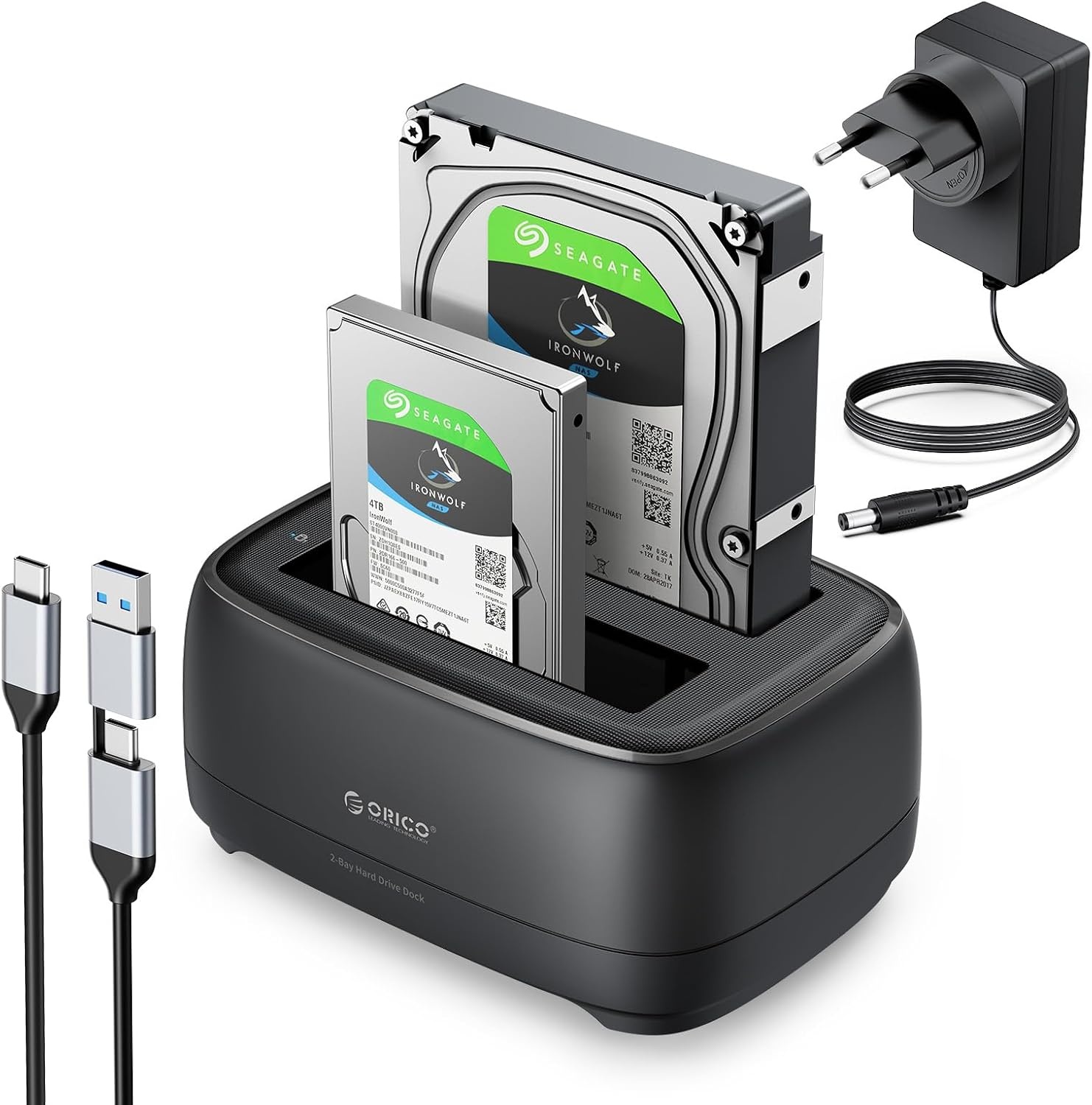Orico Dubbele Docking Station voor 2.5"/3.5" HDD/SSD | 5Gbps | 33% Korting
