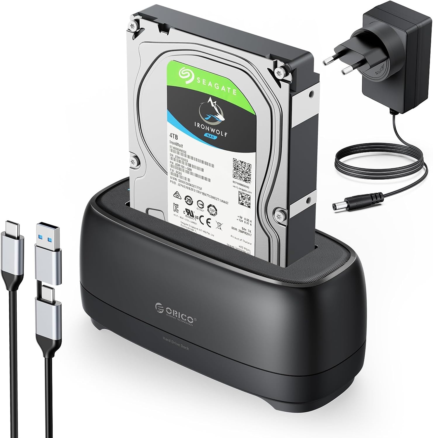 Orico Dubbele Docking Station voor 2.5"/3.5" HDD/SSD | 5Gbps | 33% Korting