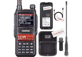 Radtel RT-470 Tri-Band Walkie-Talkie 10W met Luchtbandontvangst & NOAA Radio (34% Korting)