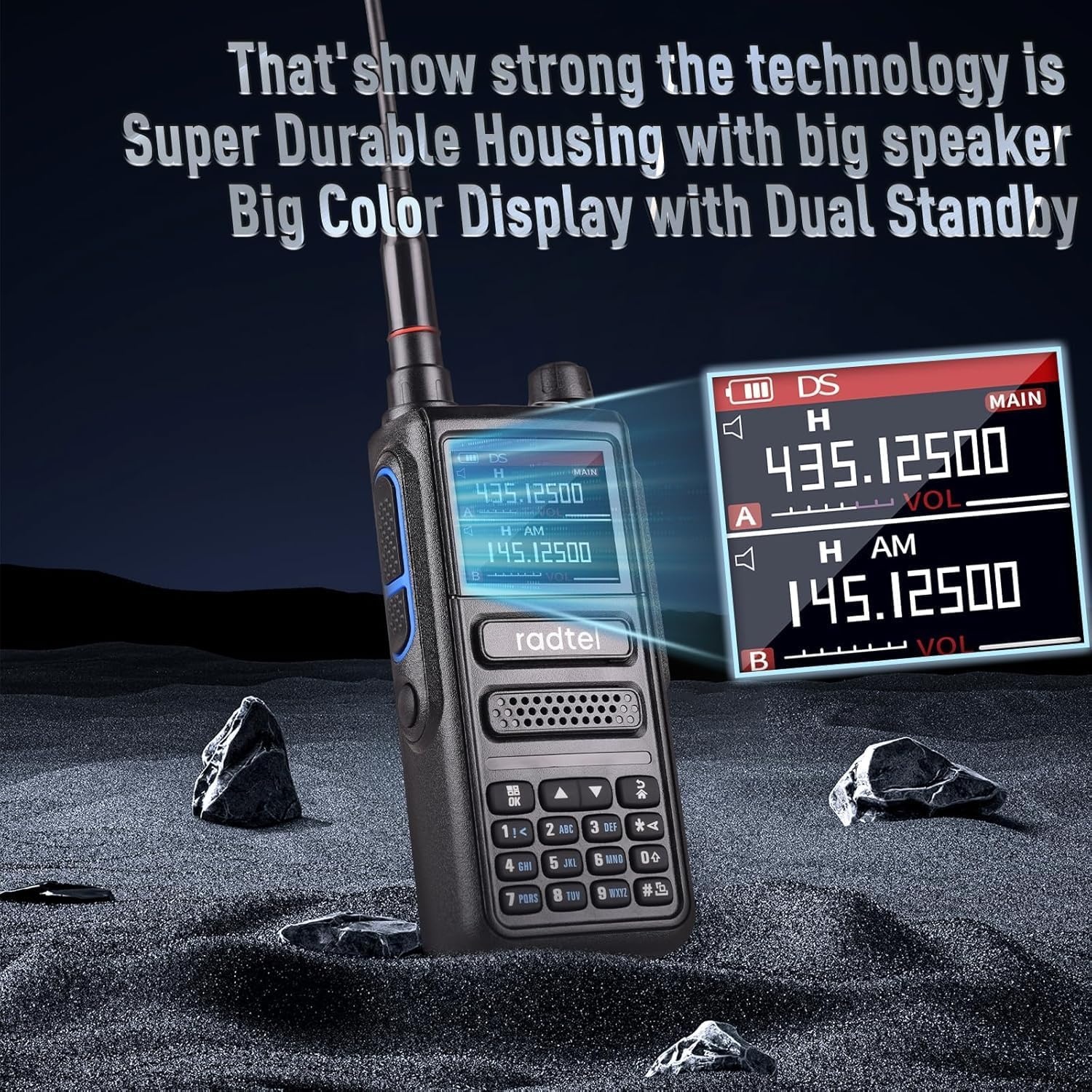 Radtel RT-470 Tri-Band Walkie-Talkie 10W met Luchtbandontvangst & NOAA Radio (34% Korting)
