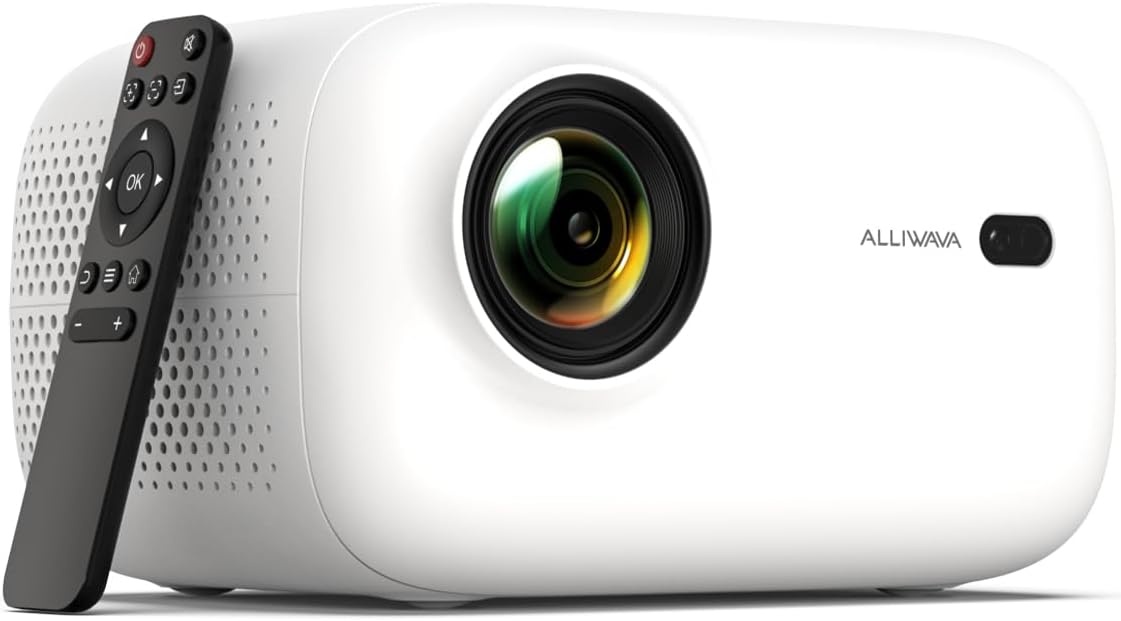 PR550 4K mini-projector met bluetooth, wifi6, 1080p, 18000 lumen, draagbaar, ondersteunt elektrische focus en automatische keystone PR550 thuisbioscoop
