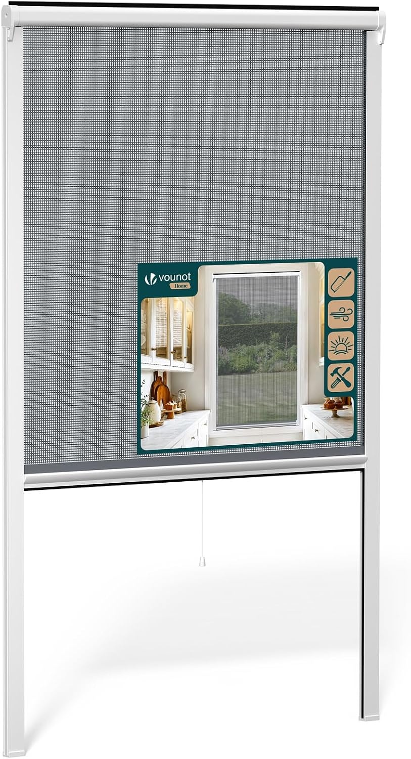 VOUNOT Rolhor voor Ramen - 100x160 cm Wit - 50% Korting