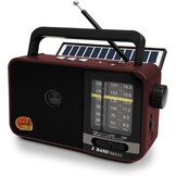 Draagbare Radio met Zonnepaneel & Bluetooth - Grijs (33% Korting)