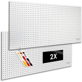 Gereedschapswand MDF 120x60 cm | Wit gelakt Perforatiebord | 7 mm gaten voor gereedschap