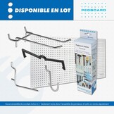 Gereedschapswand MDF 120x60 cm | Wit gelakt Perforatiebord | 7 mm gaten voor gereedschap