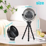 Simpeak Campingventilator Zwart - 33% Korting!