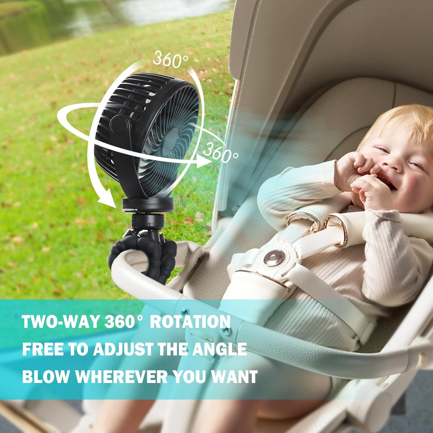 Simpeak Campingventilator Zwart - 33% Korting!