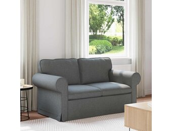 VidaXL Bank Donkergrijs Stof - 35% Korting