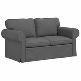 VidaXL Bank Donkergrijs Stof - 35% Korting