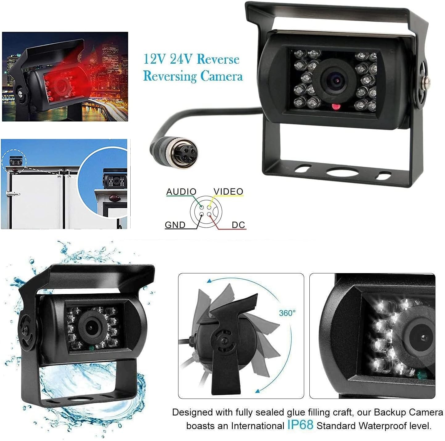 Achteruitrijcamera Set 7" HD LCD met 54% Korting