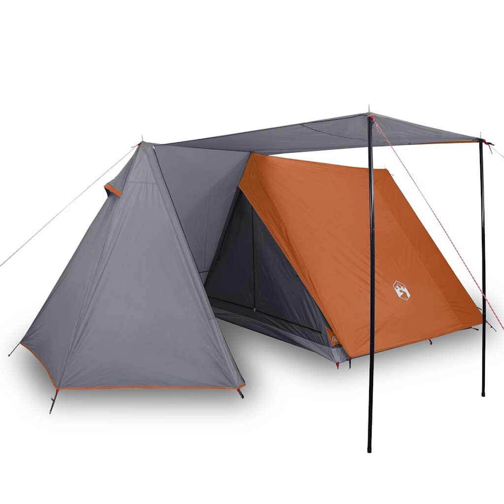 VidaXL Tent 3-persoons Waterdicht Grijs/Oranje - 34% Korting!