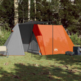 VidaXL Tent 3-persoons Waterdicht Grijs/Oranje - 34% Korting!