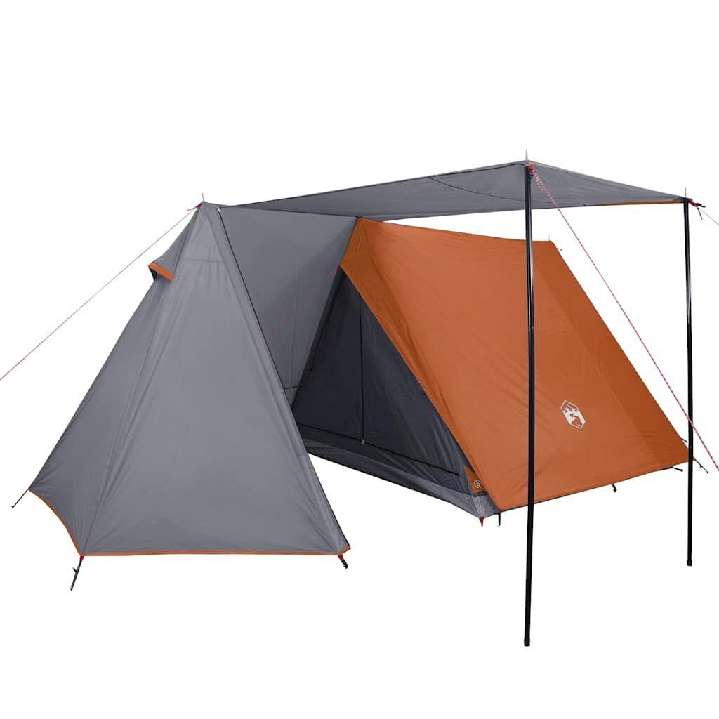 VidaXL Tent 3-persoons Waterdicht Grijs/Oranje - 34% Korting!