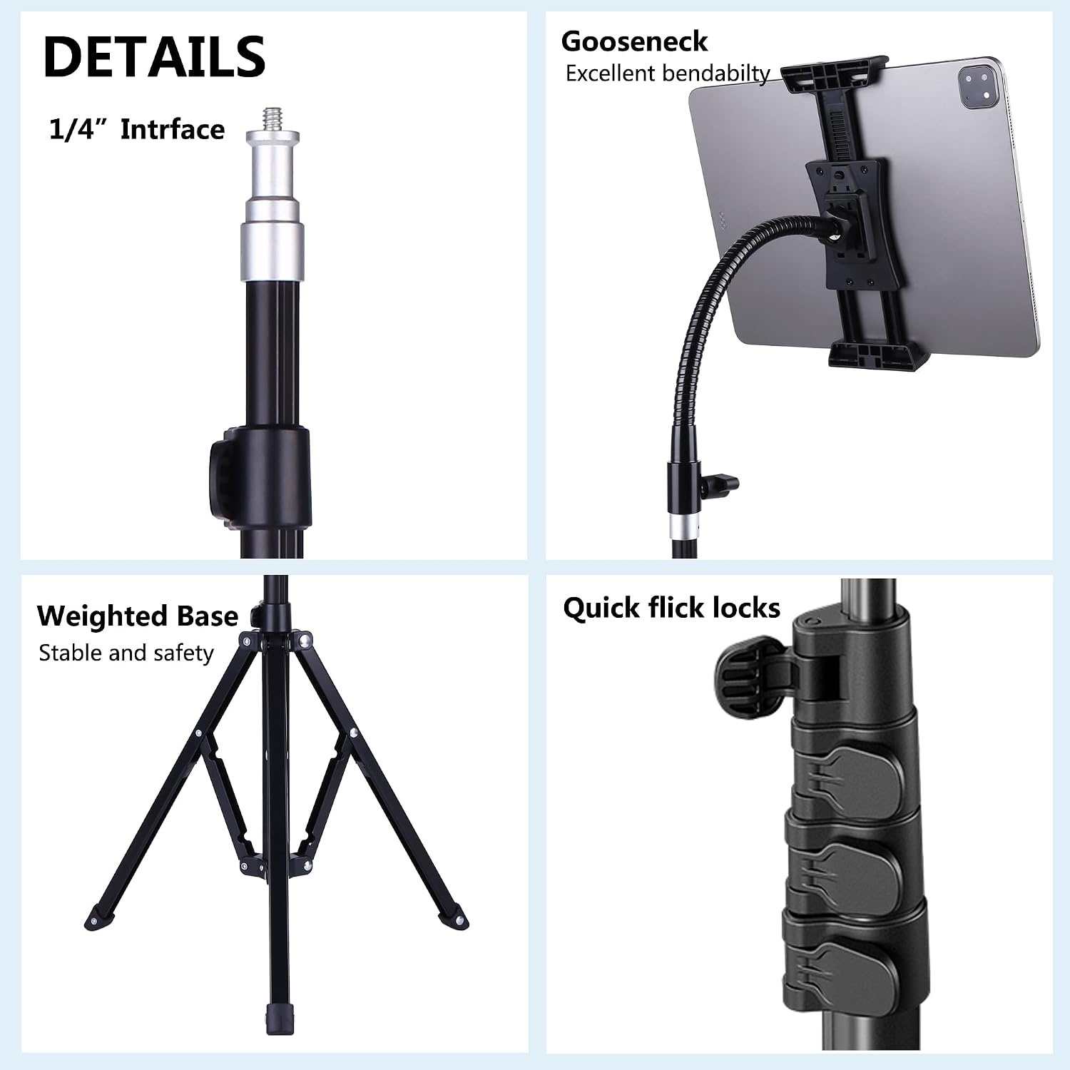 73" Zwanenhals Tablet & Telefoon Statief (34% Korting)