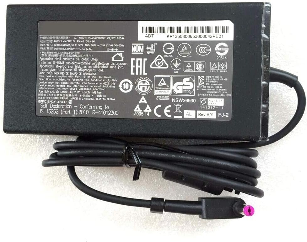 135W Laptop Oplader 19V 7.1A voor Acer Nitro 5, Prijs €29% Korting