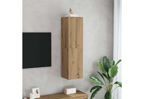TV-meubel Bewerkt Hout Artisanaal Eikenkleur - 66% Korting