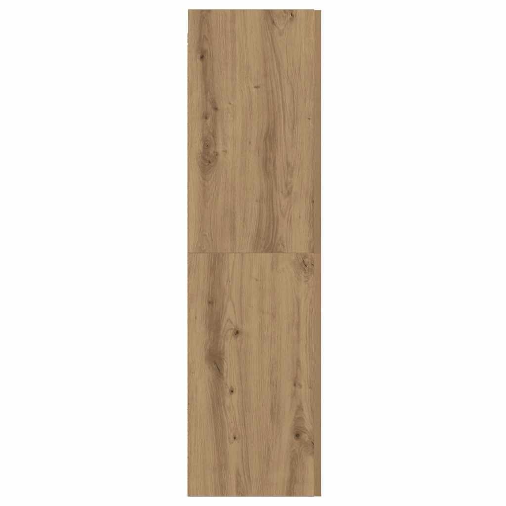 VidaXL TV-meubel 30.5x30x110 cm Bewerkt Hout Artisanaal Eikenkleur met 54% Korting