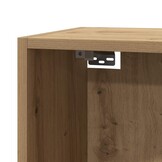 VidaXL TV-meubel 30.5x30x110 cm Bewerkt Hout Artisanaal Eikenkleur met 54% Korting