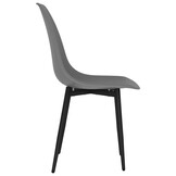 vidaXL Eetkamerstoelen 4 st PP grijs