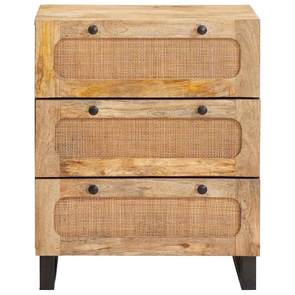 vidaXL Dressoir 60 x 33 x 75 cm Massief Mango Hout Bruin