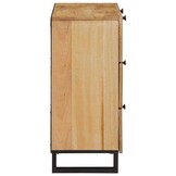 vidaXL Dressoir 60 x 33 x 75 cm Massief Mango Hout Bruin