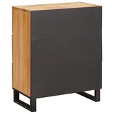 vidaXL Dressoir 60 x 33 x 75 cm Massief Mango Hout Bruin