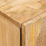 vidaXL Dressoir 60 x 33 x 75 cm Massief Mango Hout Bruin