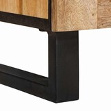 vidaXL Dressoir 60 x 33 x 75 cm Massief Mango Hout Bruin