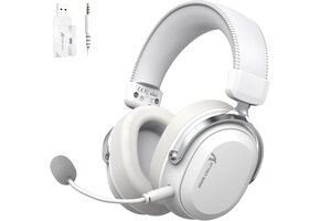 Draadloze Gaming Headset Wit 7.1 Surround, 50mm Drivers, Tri-mode met 34% Korting
