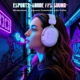 ATTACK SHARK L30PRO Draadloze Gaming Headset, 7.1 Surround,EQ Modi, Wit