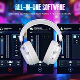 ATTACK SHARK L30PRO Draadloze Gaming Headset, 7.1 Surround,EQ Modi, Wit