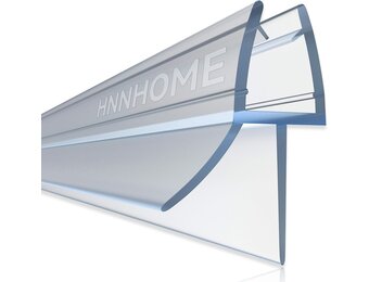 Douchedeur zeefstrip voor 4-6mm glas, tot 18mm opening, recht, transparant, waterdichte afdichting