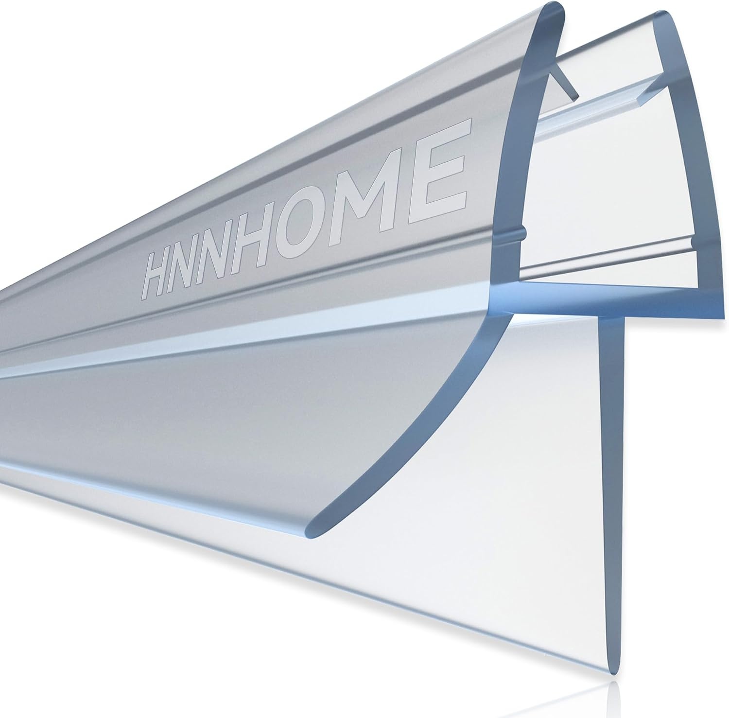 Douchedeur zeefstrip voor 4-6mm glas, tot 18mm opening, recht, transparant, waterdichte afdichting