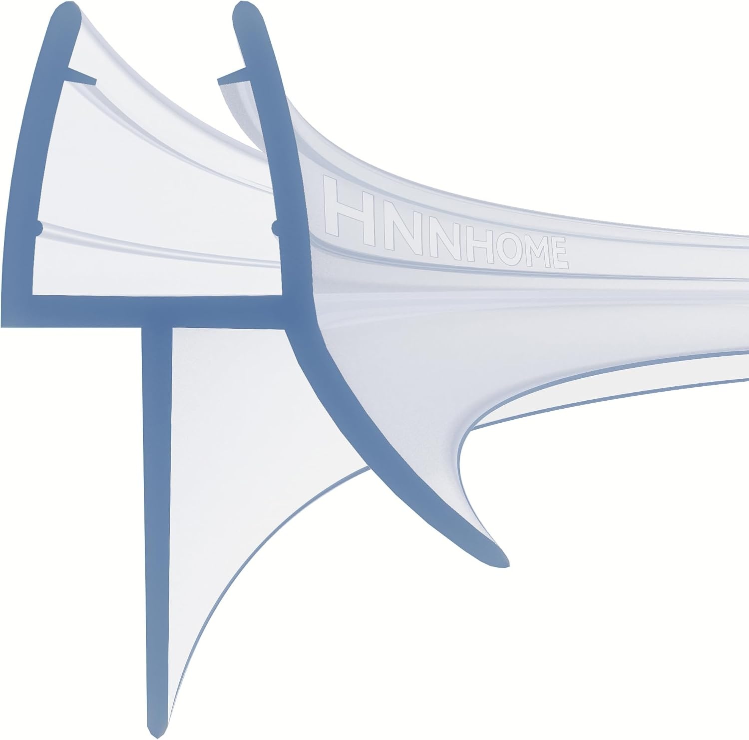 Douchedeur zeefstrip voor 4-6mm glas, tot 18mm opening, recht, transparant, waterdichte afdichting