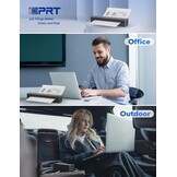 iDPRT MT610pro Portable Thermal Printer, 300DPI - Mobile Bluetooth for On The Move, A4 Suitable for Vehicles, Office, Home, School - Compatible with iOS, Android and Tablet
