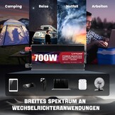 Omvormer Auto 12V naar 230V - 700W met USB & Stopcontact - 33% Korting!