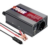 Omvormer Auto 12V naar 230V - 700W met USB & Stopcontact - 33% Korting!