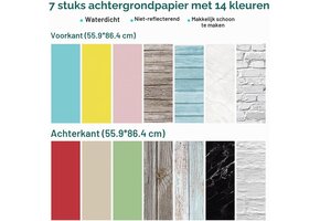 Fotografie Achtergrondset Desktop - 34% Korting