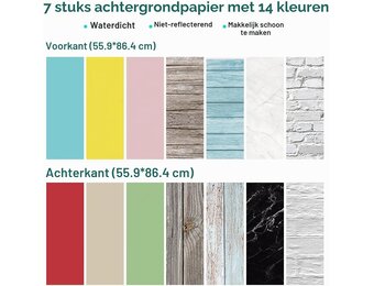 Fotografie Achtergrondset Desktop - 34% Korting