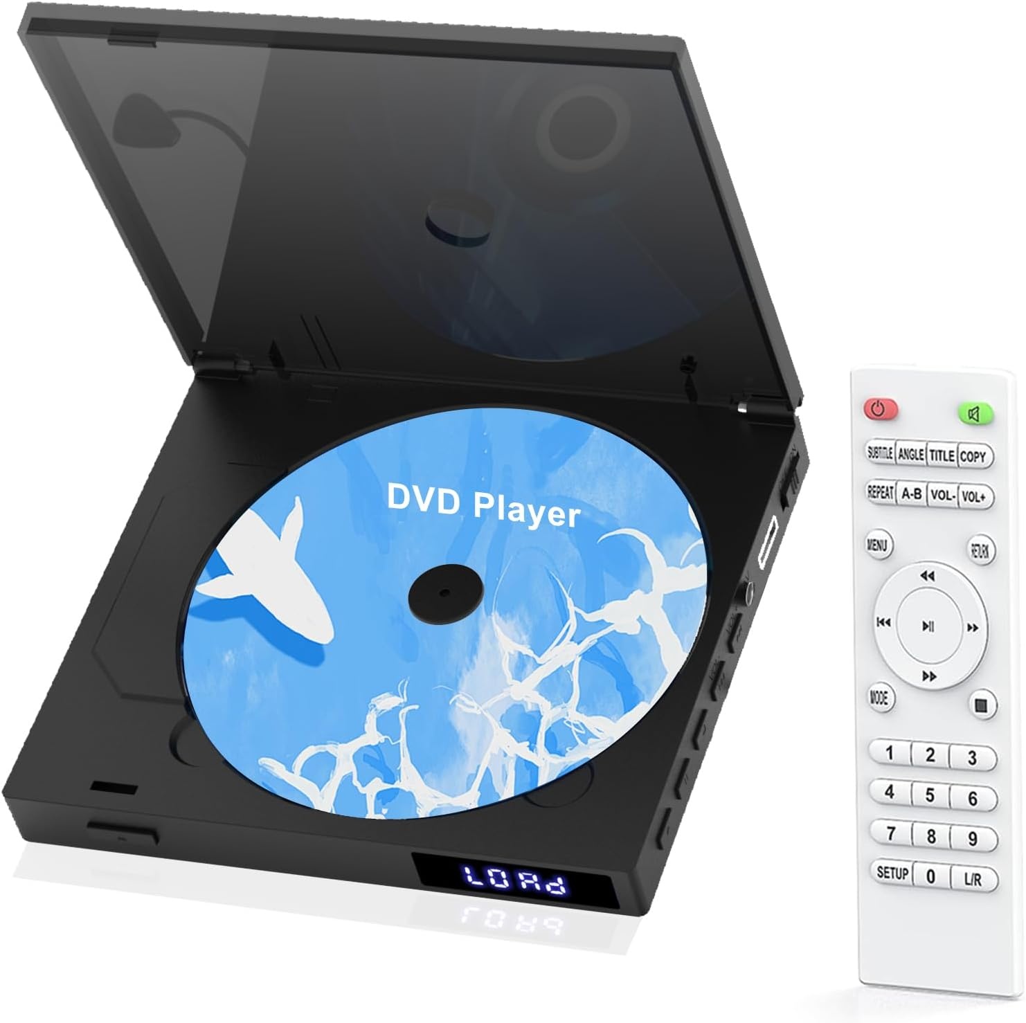 Mini DVD Speler Regiovrij 1080P HD | Zwart | Compact 15x13x3 cm | 33% Korting