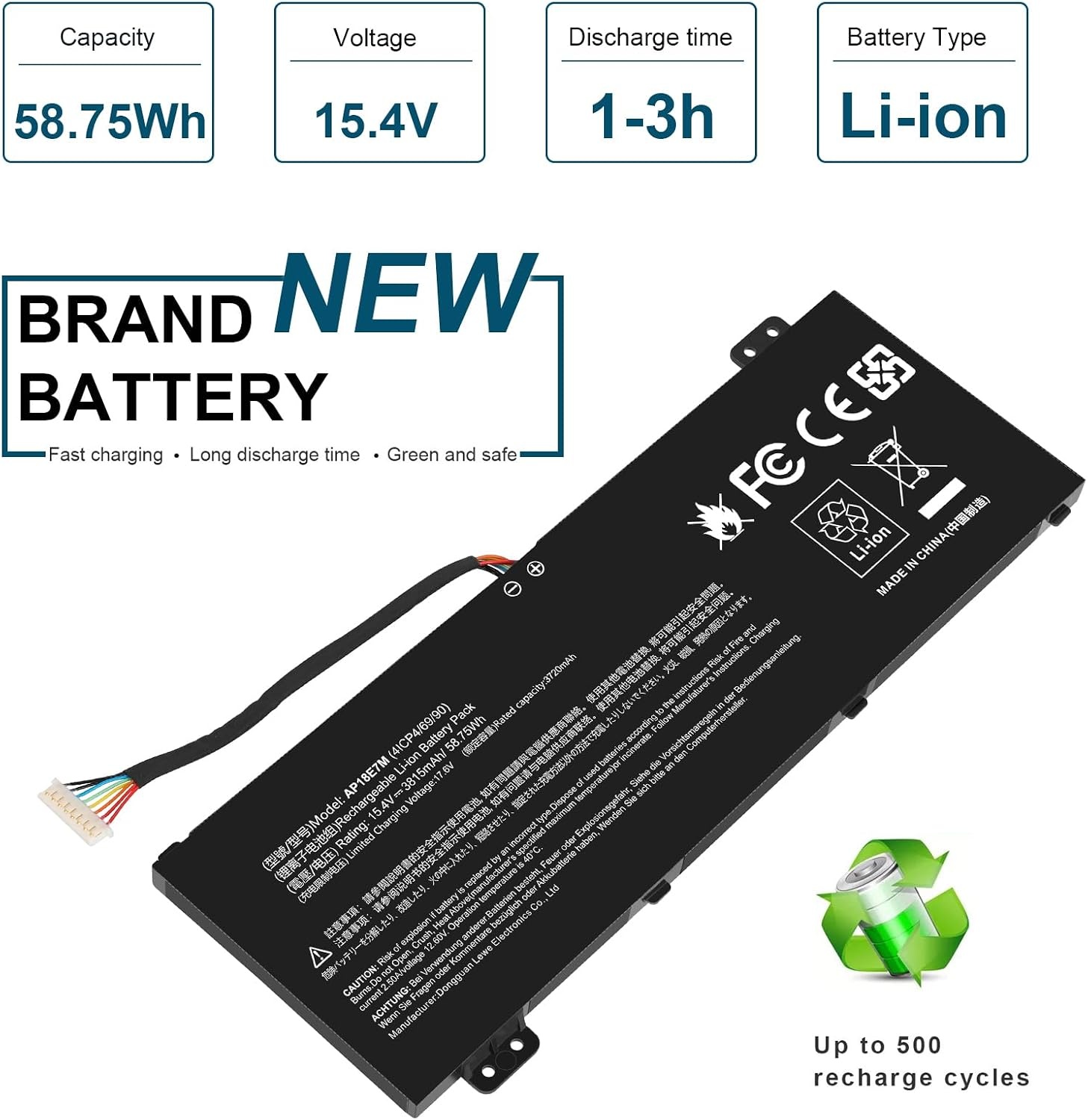 Laptop Batterij AP18E7M/E8M voor Acer Nitro 5/7 - 33% Korting