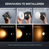 LED Videolamp 65W 2500-6500K met Batterij & APP-bediening - 34% Korting