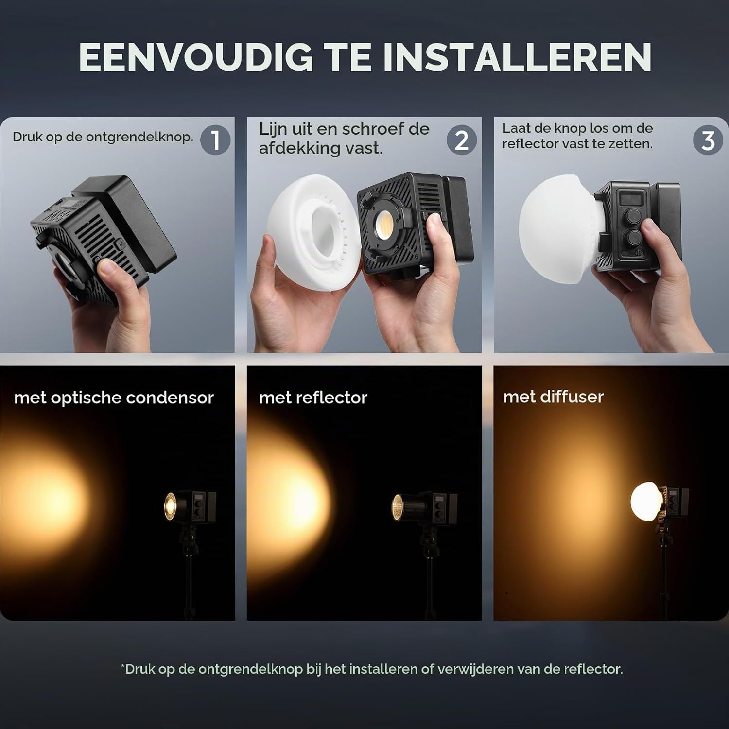 LED Videolamp 65W 2500-6500K met Batterij & APP-bediening - 34% Korting