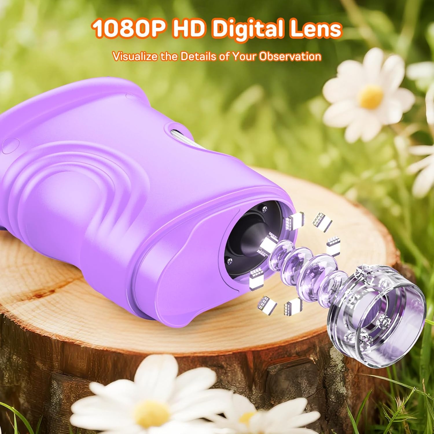 Digitale Kinder Microscoop Paars | 200x Vergroting | 1080P HD | 33% Korting