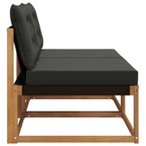 vidaXL 2x Buiten Sofa Massief Acaciahout Naturel - 34% Korting