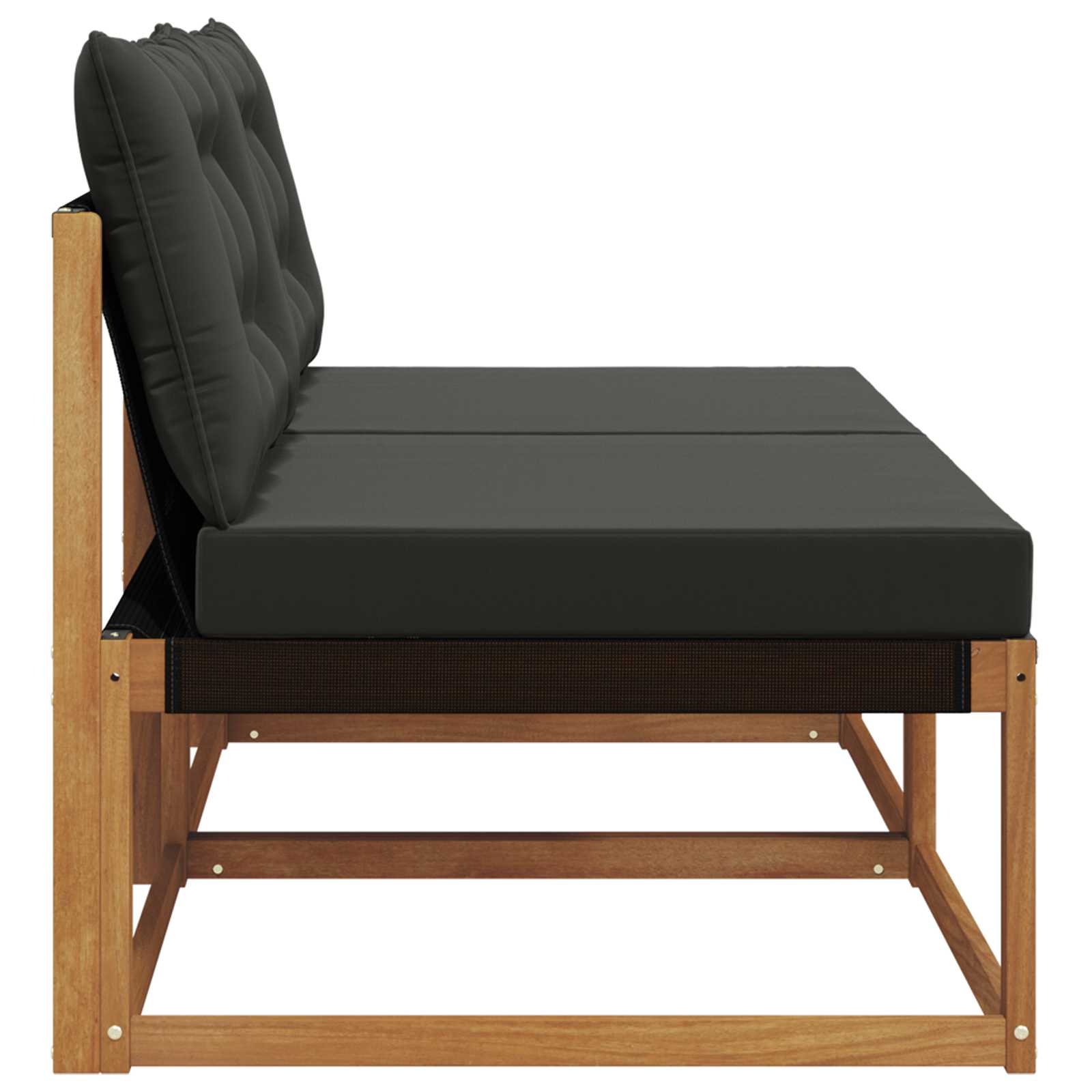 vidaXL 2x Buiten Sofa Massief Acaciahout Naturel - 34% Korting
