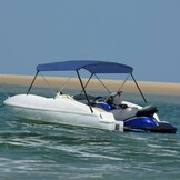 VidaXL Biminitop Boot Tarp 150x120x110 cm Marineblauw - 34% Korting