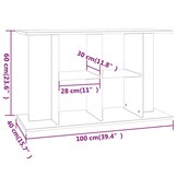 Aquariumstandaard Hout Wit 100x40x60 cm - 34% Korting